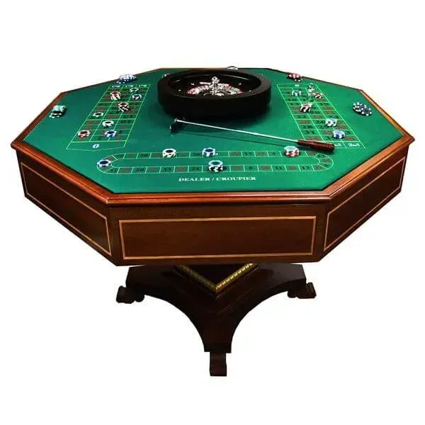 Detalle de ruleta con bola