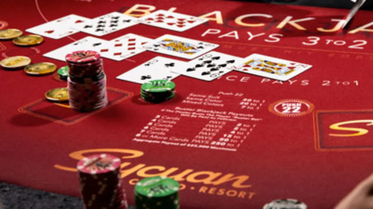 Mesa de casino en vivo con crupier